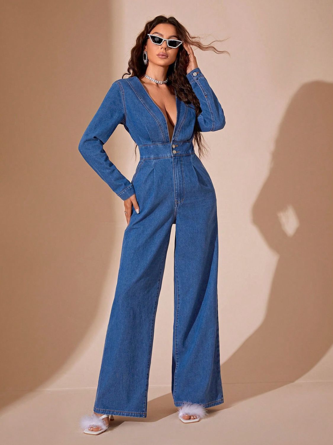 DS Fancier 99-119 Premium Denim Jumpsuit