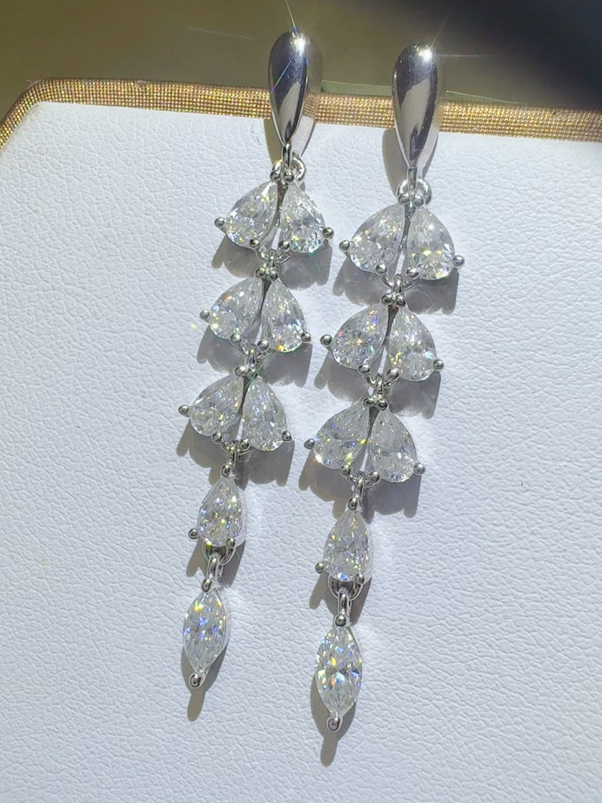 DCDI Chandelier 6 Carat Moissanite 925SS Earrings