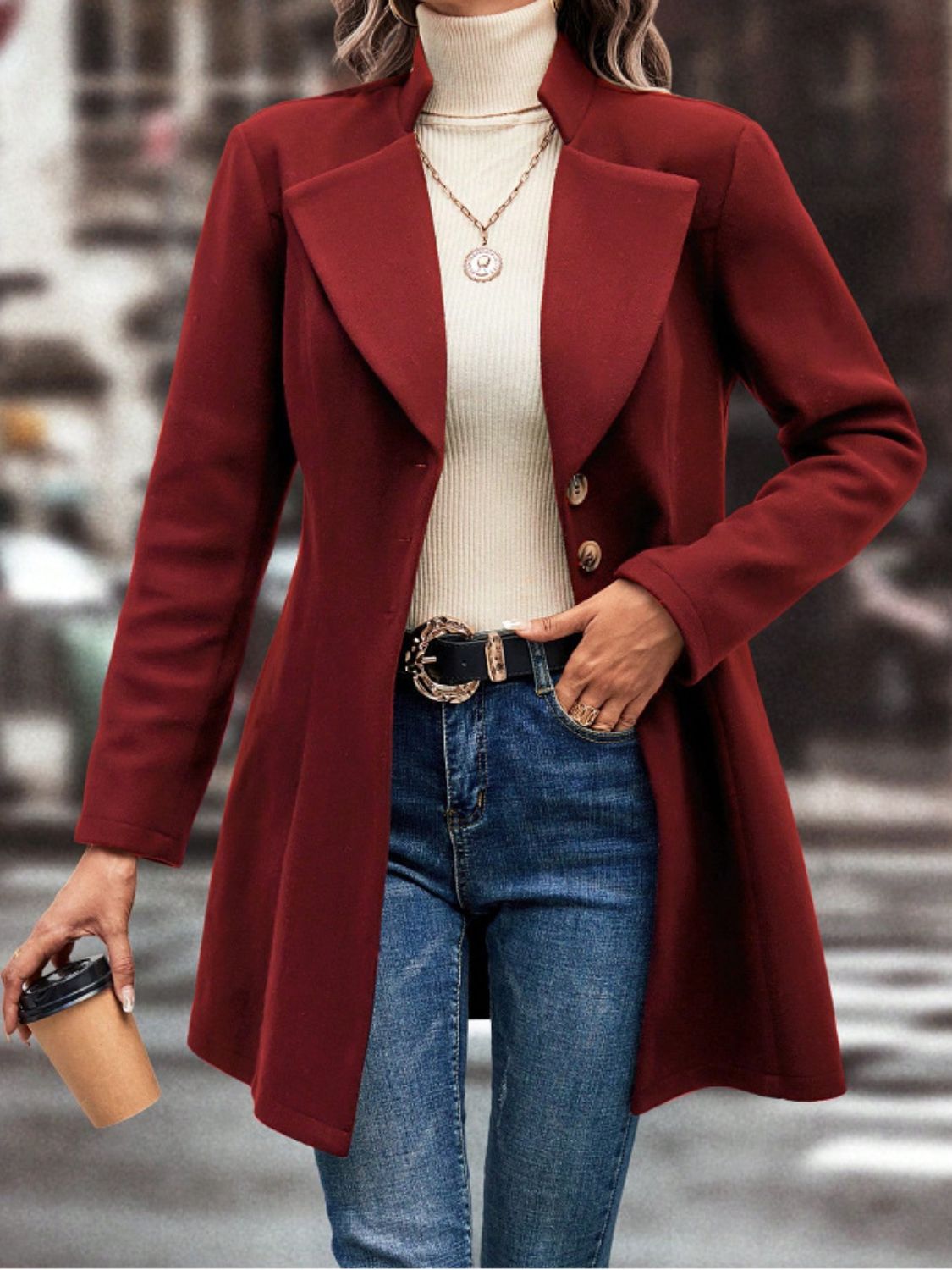 DS Tapered Pea Coat