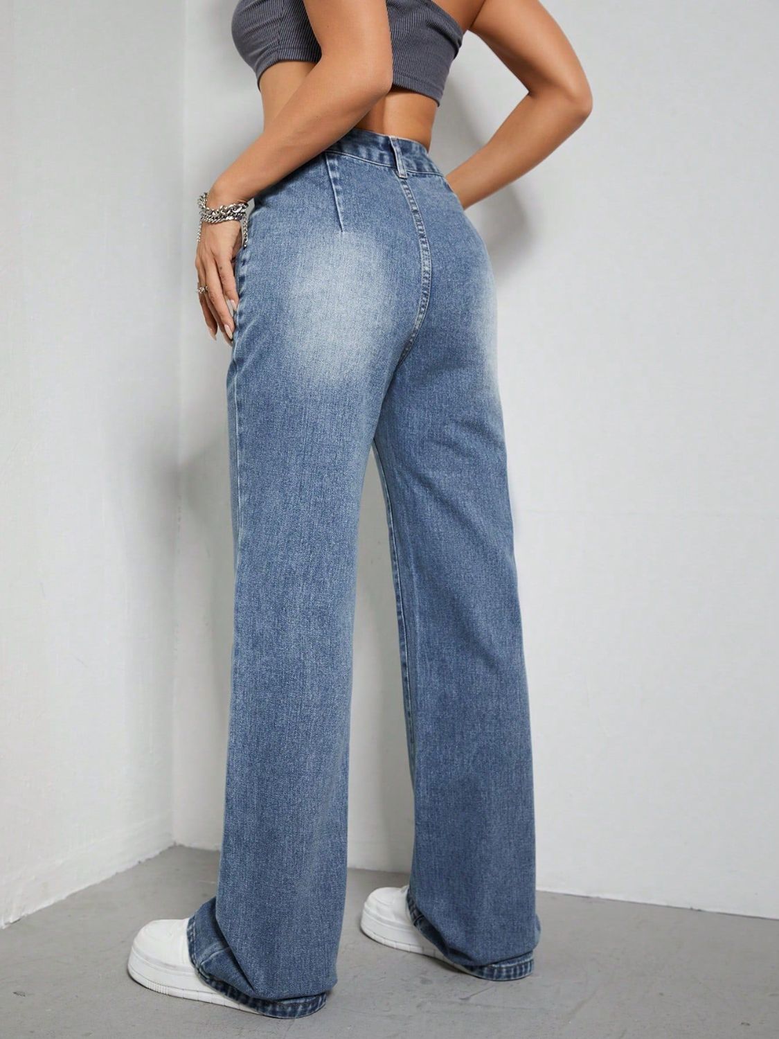 DS Premium Denim Luxury 21 High Waisted Wide Leg Jeans