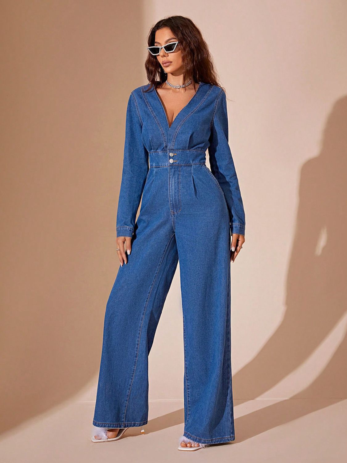 DS Fancier 99-119 Premium Denim Jumpsuit