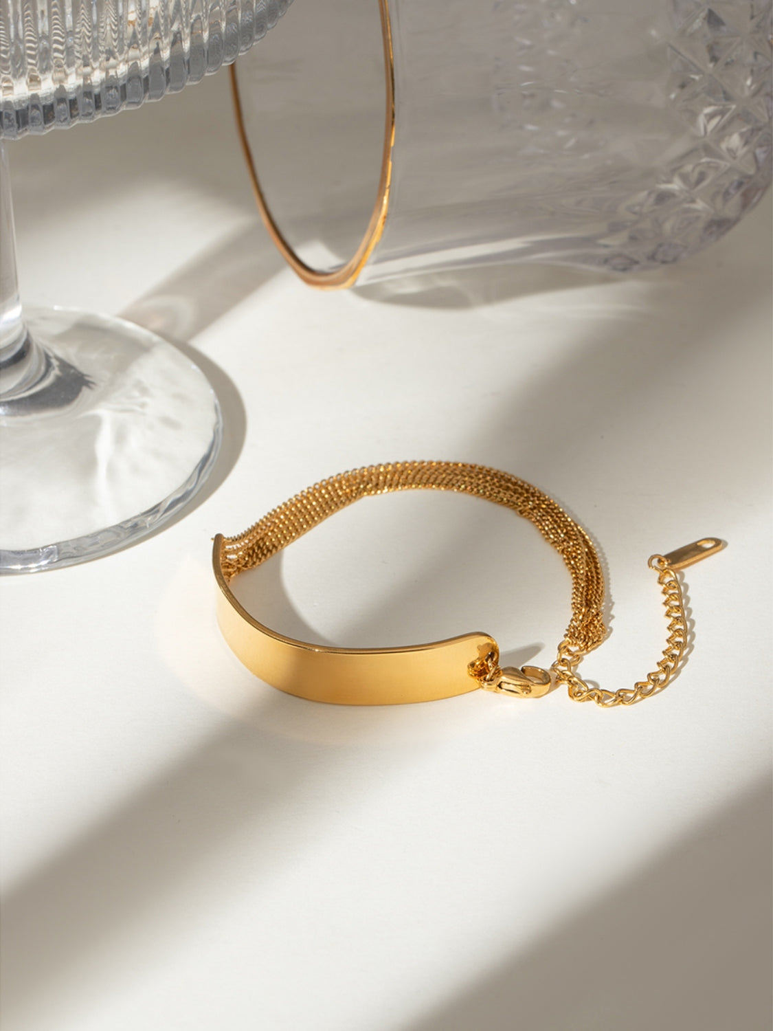 DCDI Simplicity Bracelet In 18K Gold-Plated Stainless Steel