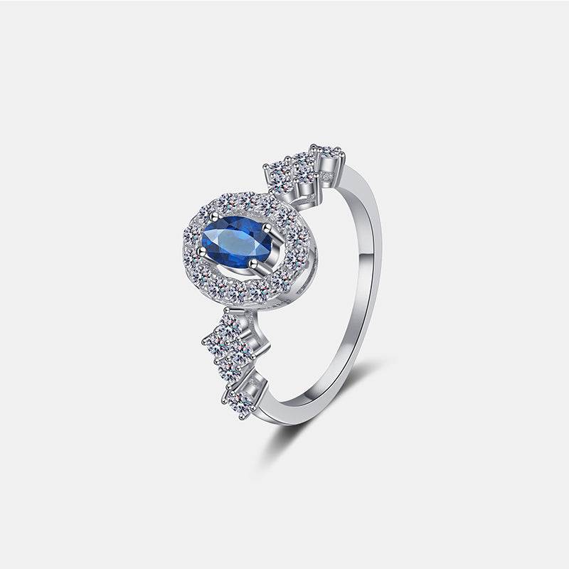 DCDI 925 Sterling Silver Moissanite Ring
