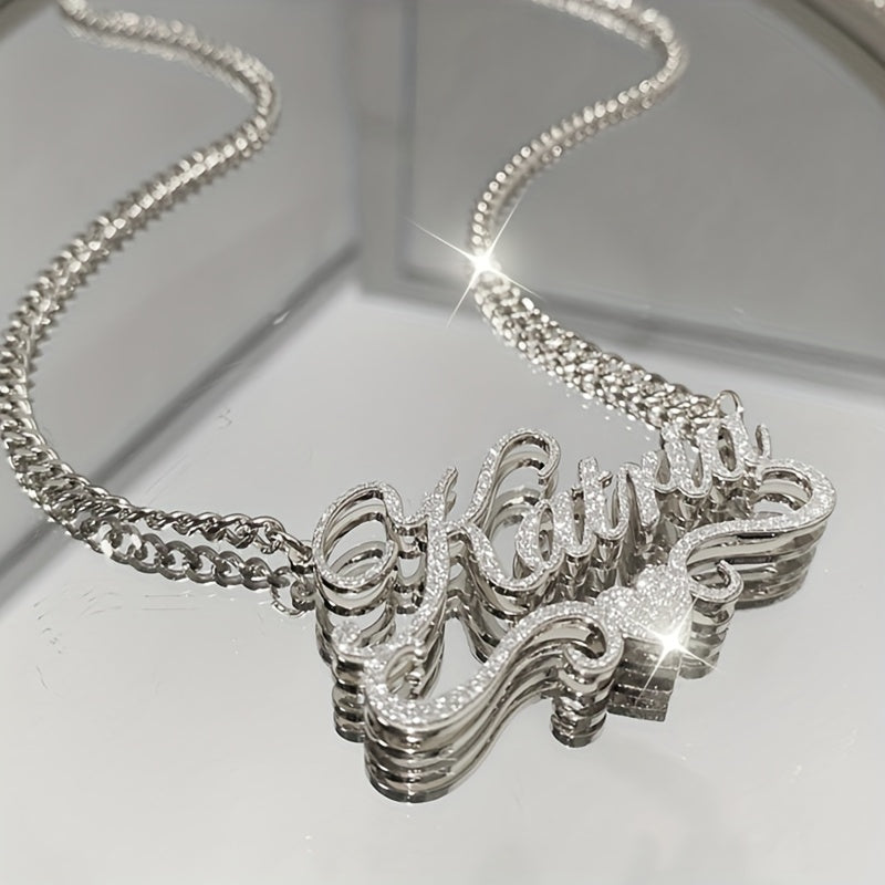 DCDI Customizable Stainless Steel Cuban Chain Necklace