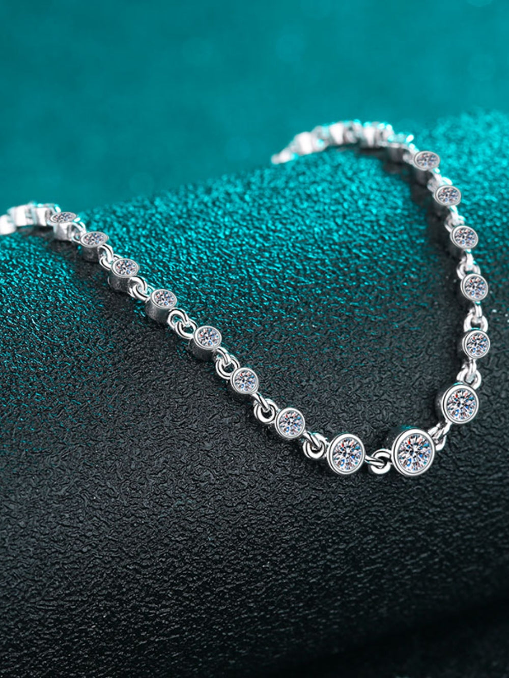 DCDI Seeds Of Prosperity -925 Sterling Silver Inlaid Moissanite Bracelet