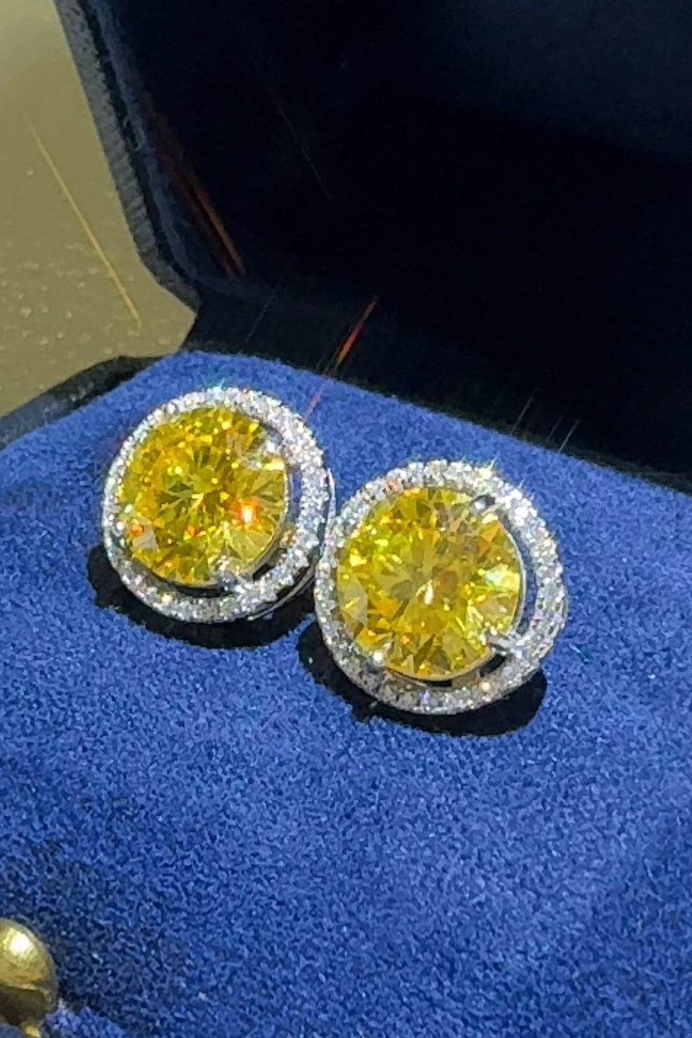 DCDI Sunshine 4 Carat Moissanite 925SS Earrings