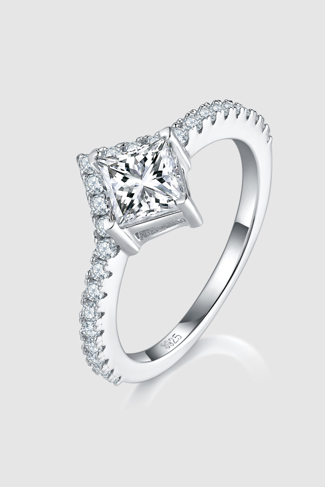 DCDI Victoriously 1 Carat Moissanite 925 Sterling Silver Diamond Stack Ring-set