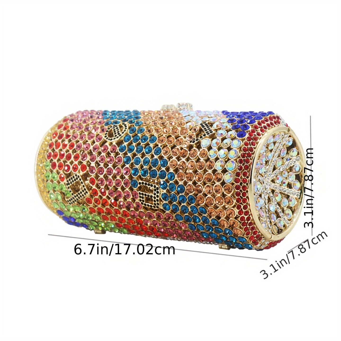 DCDI Beer Diamond Studded Evening Bag