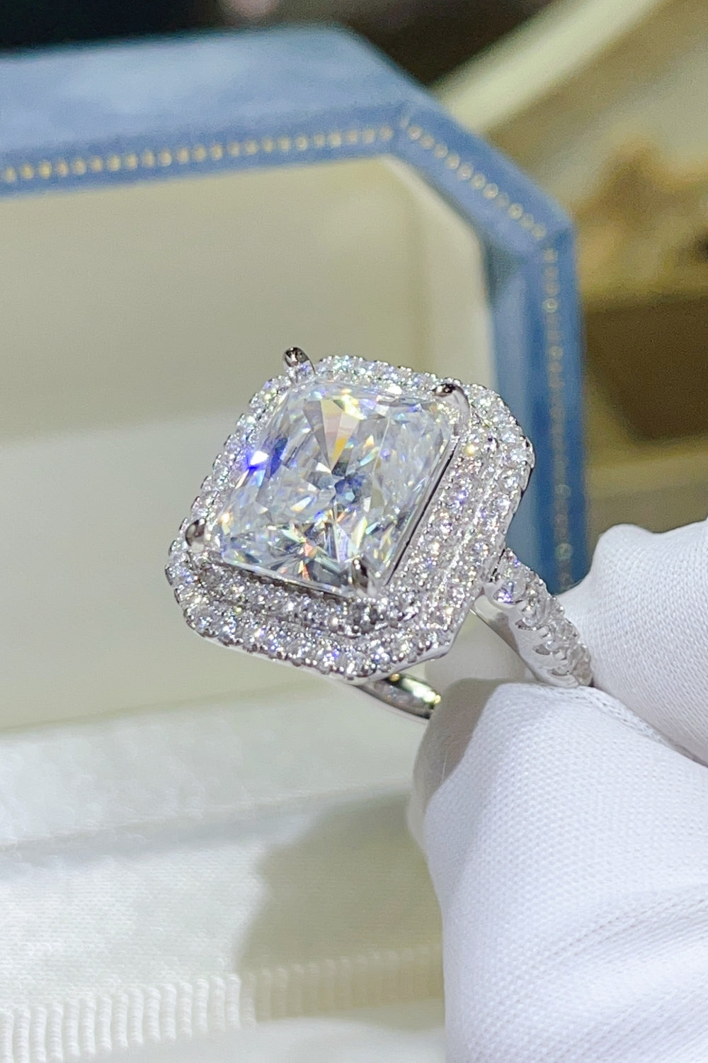 DCDI 2 Carat Moissanite 925 Sterling Silver Ring