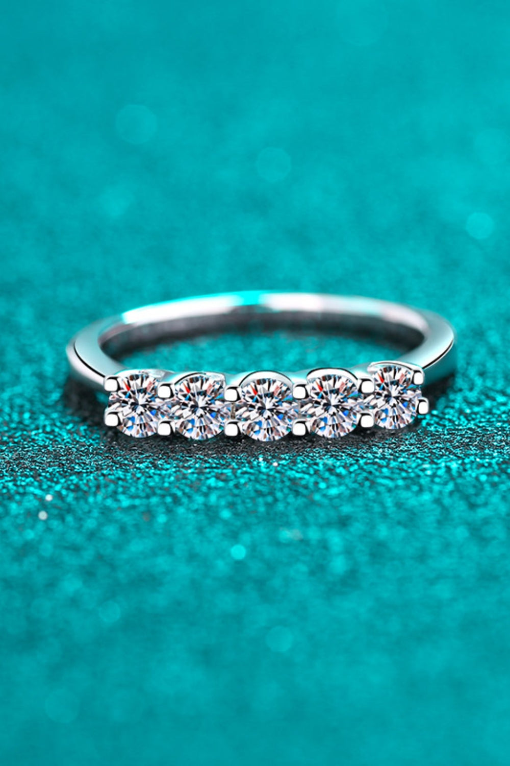 DCDI Confetti -.5 Carat 925 Sterling Silver Moissanite Ring