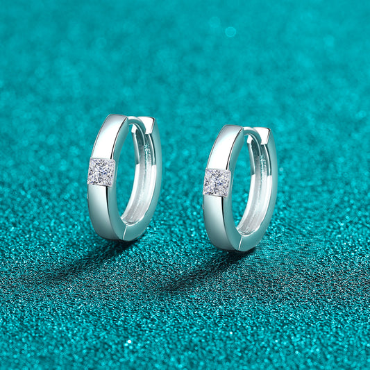 DCDI 925 Sterling Silver Moissanite  Earrings