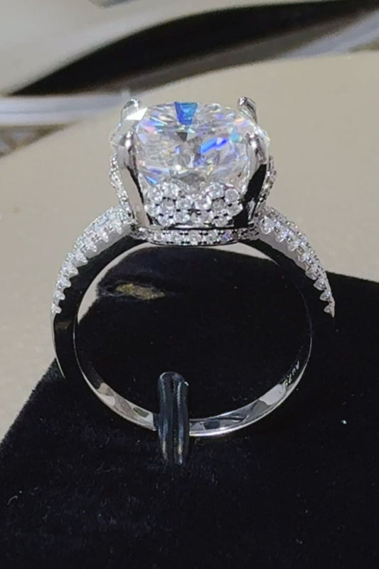 DCDI 5 Carat Moissanite 925 Sterling Silver Ring