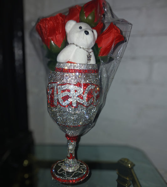DCDI Fierce Diamond Studded Wine Glass Giftset