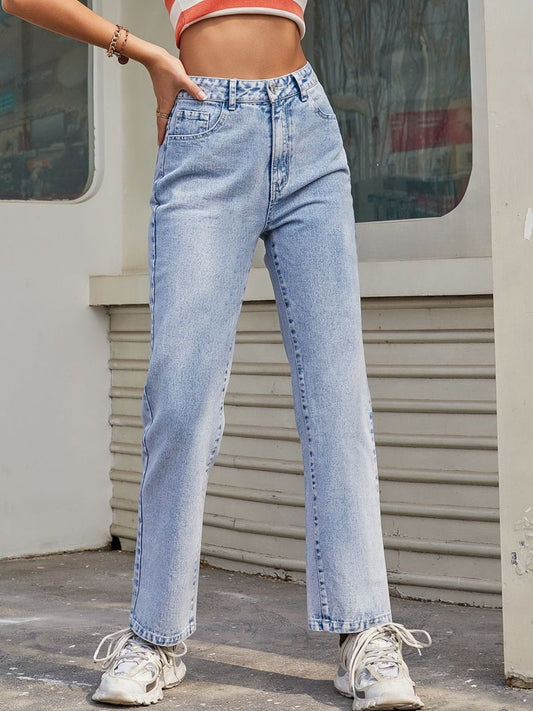 DS Premium Denim 99 Luxury High Waist Straight Jeans