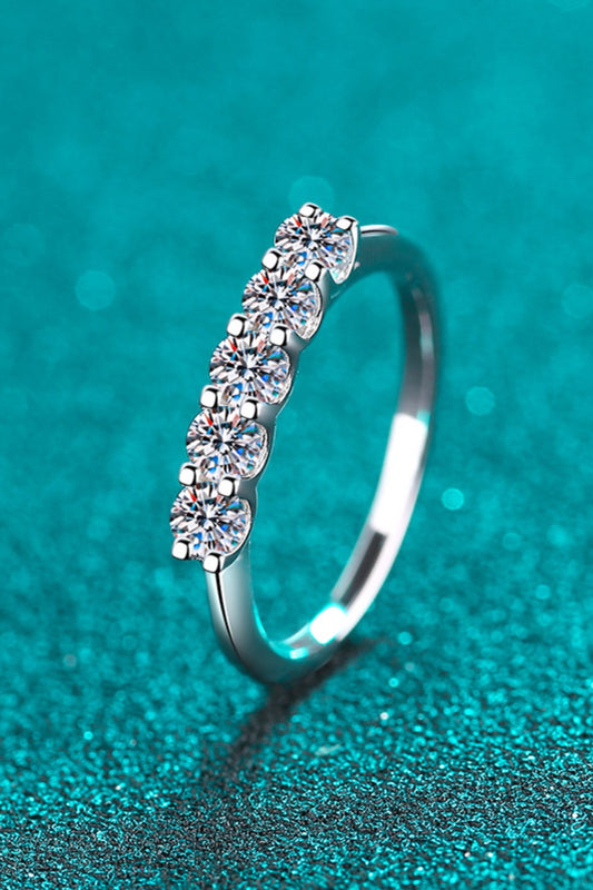 DCDI Confetti -.5 Carat 925 Sterling Silver Moissanite Ring