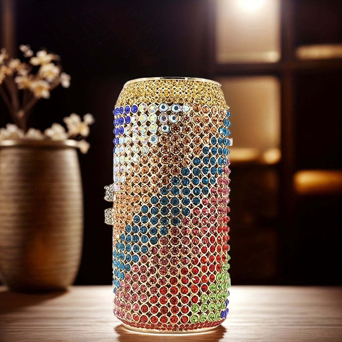 DCDI Beer Diamond Studded Evening Bag
