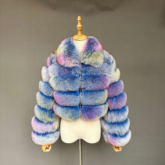 DS Designer 99-188 Luxury Fox Fur Coat