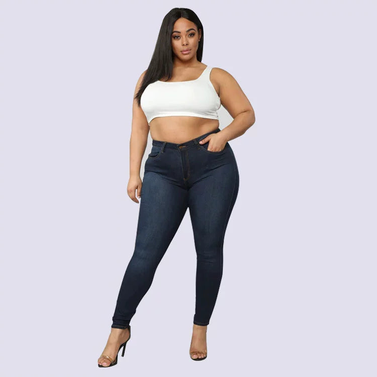 DS Plus Size Diva Stretch Denim High Waist Skinny Jeans