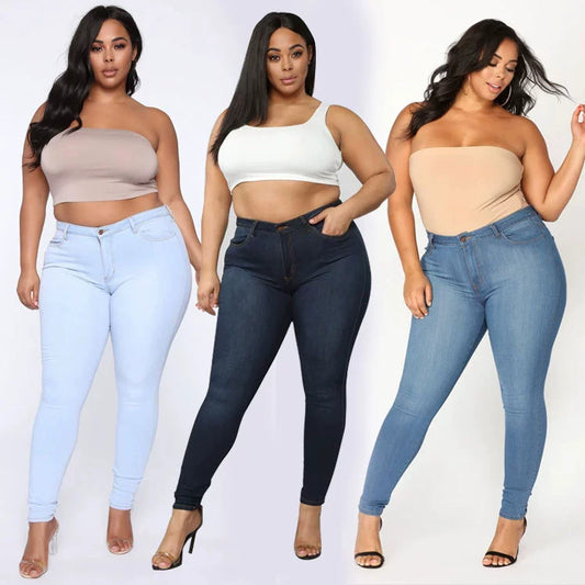DS Plus Size Diva Stretch Denim High Waist Skinny Jeans