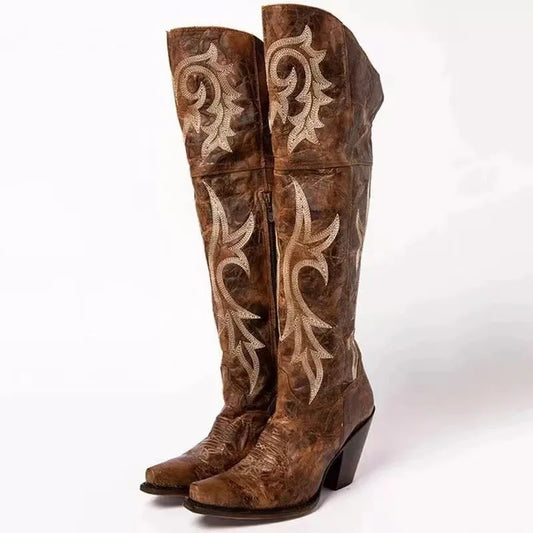 DS Western Diva Embroidered Cowboy Boots