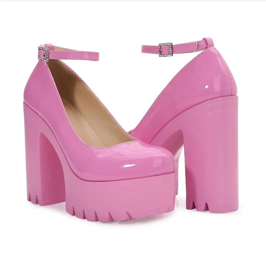 DS Designer Ariah Chunky Heel Platform MaryJane's