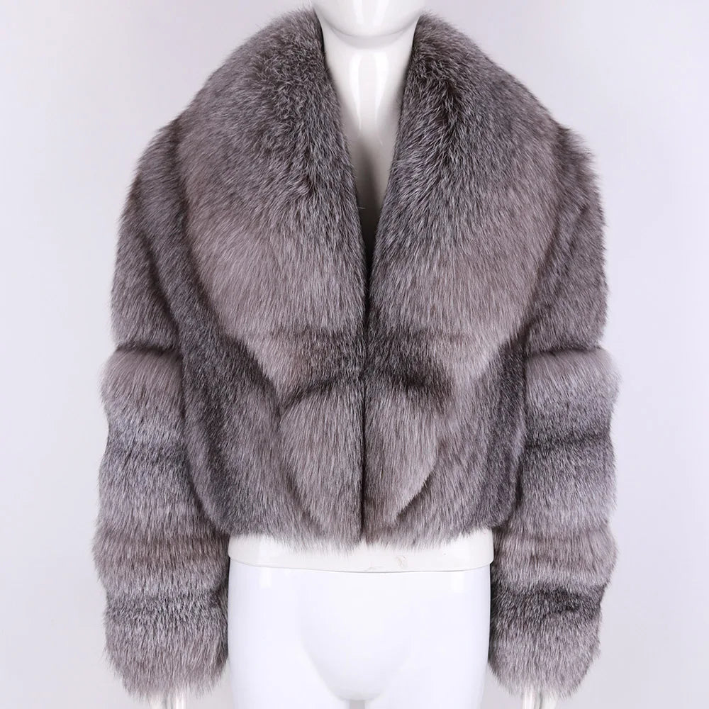 DS Real Foxy Fur Women's Cropped Fur Jacket
