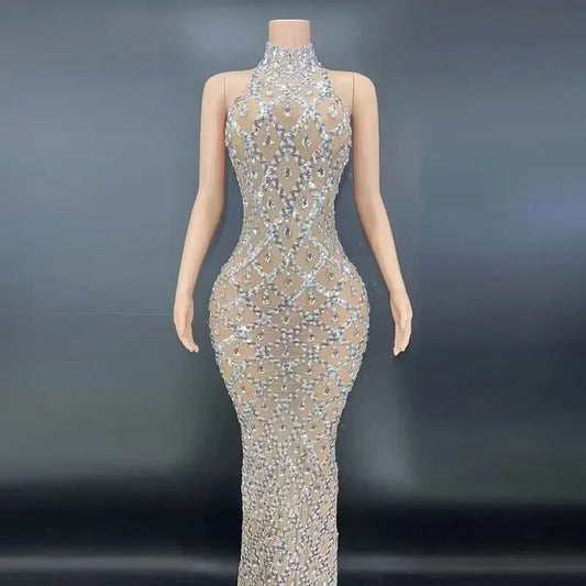 DCDI Angles Luxury Diamond Studded Evening Gown