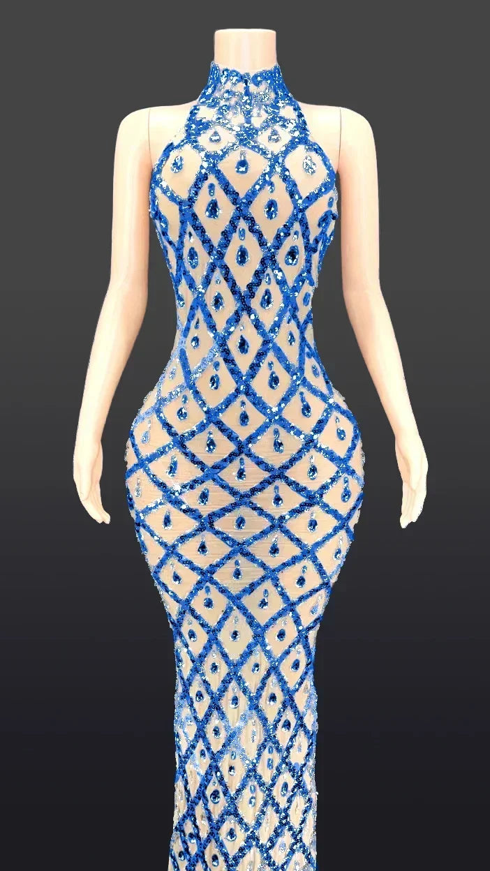 DCDI Angles Luxury Diamond Studded Evening Gown