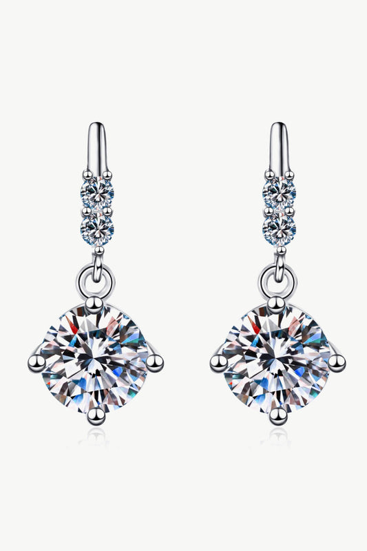 DCDI Simply Amazed 0.5 Carat Moissanite Drop Earrings
