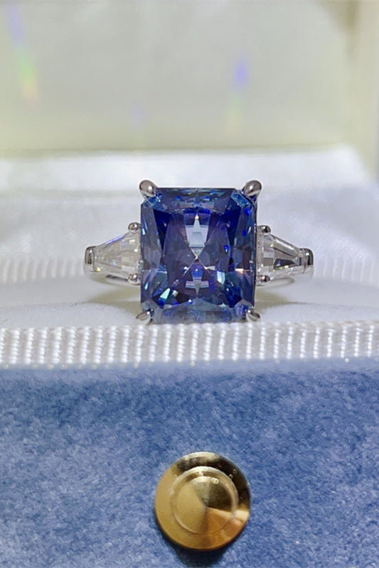 DCDI Awakened -5 Carat Princess Cut Moissanite 925 Sterling Silver Ring