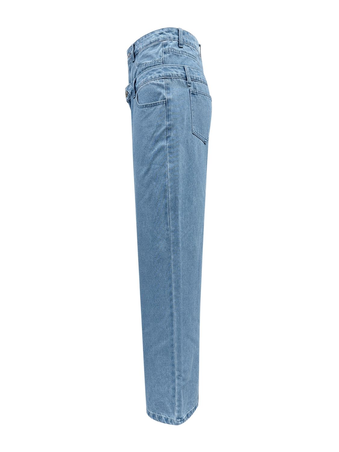 DS Premium Denim Luxury V10 Faux Layered High Waist Jeans