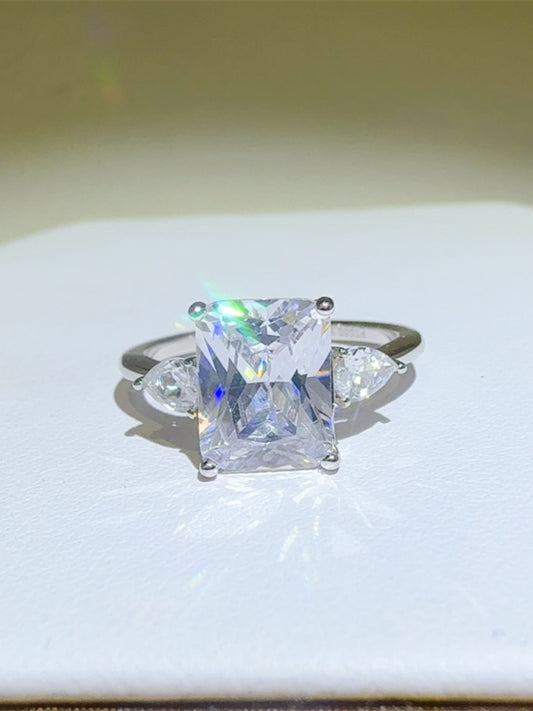 DCDI 3 Carat Squared Moissanite 925SS Ring