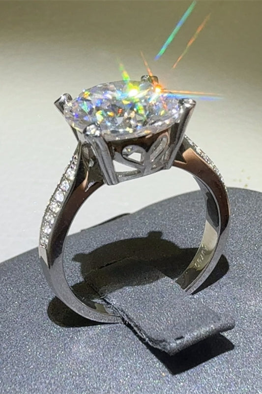 DCDI 5 Carat Moissanite 925 Sterling Silver Ring