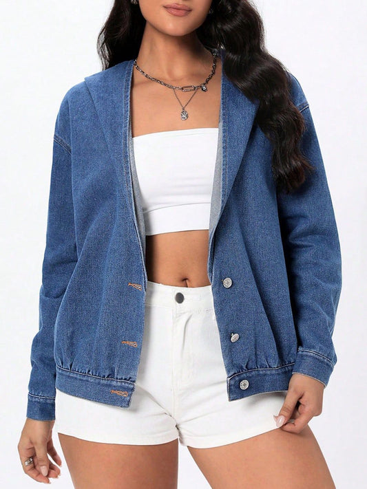 DS Premium Denim Luxury H20 Hooded Denim Jacket